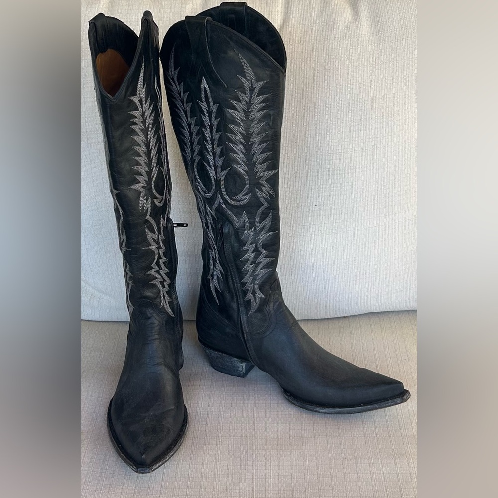NWOB Old Gringo Black Leather Mayra Western Cowgirl Boots